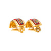 Secondhand Hermès Printed Enamel Clip On Earrings - '10s