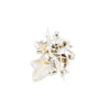 Secondhand Vintage Bird & Leaf Brooch with Faux Pearls and Rhinestones - '50s