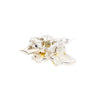 Secondhand Vintage Bird & Leaf Brooch with Faux Pearls and Rhinestones - '50s