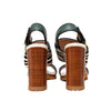 Secondhand Marni Dyed Calfskin Block Heel Sandals - '20s