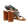 Secondhand Marni Dyed Calfskin Block Heel Sandals - '20s