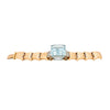 Secondhand Retro 18k Gold Bracelet with Aquamarine and Diamonds – '40s