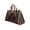 Secondhand Vintage Crocodile Leather Handbag - '90s