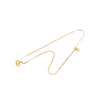 Dior Gold Plated Strass CD Logo Pendant Necklace Secondhand