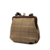 Burberry Vintage Check Canvas Kiss Lock Crossbody Secondhand