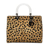 Dior Large Canvas Leopard Print Lady Dior Secondhand