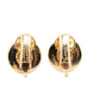 Secondhand Dior Gold Plated Round CD Clip On Earrings