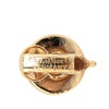 Secondhand Dior Gold Plated Round CD Clip On Earrings