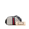 Gucci Small GG Supreme Textured Dollar Calfskin Web Ophidia Camera Bag Secondhand