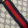 Gucci Small GG Supreme Textured Dollar Calfskin Web Ophidia Camera Bag Secondhand
