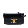 Celine Shiny Calfskin Triomphe Claude Shoulder Bag Secondhand