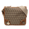 Fendi Zucchino Canvas F Charm Crossbody Secondhand