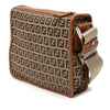 Fendi Zucchino Canvas F Charm Crossbody Secondhand