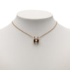 Secondhand Hermès Gold Plated Enamel Pop H Pendant Necklace
