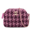 Chanel CC Tweed Houndstooth Clutch On Chain Secondhand