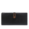Gucci Textured Leather Bamboo Long Wallet Secondhand