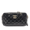 Chanel Patent CC Crown Double Zip Crossbody Secondhand