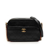Chanel Calfskin Grosgrain Stitched Button Up Camera Case Secondhand