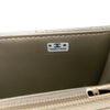 Secondhand Chanel CC Quilted Metallic Caviar Top Handle Wallet on Chain