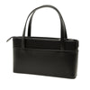 Burberry House Check Canvas Trimmed Leather Handbag Secondhand