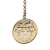 Hermès Sterling Silver and 18K Rose Gold Ex Libris Swing Earrings Secondhand