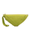 Prada Canvas Canapa Triangle Logo Wristlet Clutch Secondhand