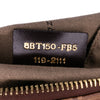 Secondhand Fendi Small Zucchino Coated Canvas Charm Zip Crossbody