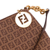 Secondhand Fendi Small Zucchino Coated Canvas Charm Zip Crossbody
