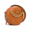 Chanel Lambskin 19 Round Clutch with Chain Secondhand