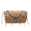 Secondhand Chanel Perforated Suede Fringe Flap