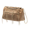 Chanel Perforated Suede Fringe Flap Secondhand