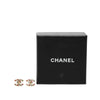 Chanel CC Gold Plated Strass Bullet Back Earrings Secondhand