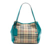 Secondhand Burberry Small Haymarket Check Canvas and Leather Canterbury Tote