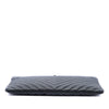 Chanel Medium Chevron Caviar Mademoiselle O Case Clutch Secondhand