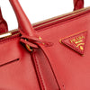 Prada Small Saffiano Lux Galleria Double Zip Satchel Secondhand