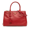 Prada Small Saffiano Lux Galleria Double Zip Satchel Secondhand