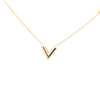 Louis Vuitton Gold Plated Essential V Necklace Secondhand