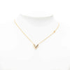 Louis Vuitton Gold Plated Essential V Necklace Secondhand