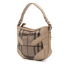 Burberry Smoke Check Coated Canvas and Leather Satchel Secondhand