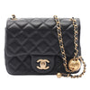 Chanel Mini Square Classic Lambskin Pearl Crush Single Flap Secondhand