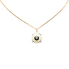 Chanel CC Gold Plated Bicolor Acrylic Ball Pendant Necklace Secondhand