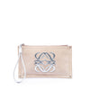 LOEWE Suede Anagram Clutch Secondhand