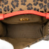 Fendi Mini Leopard Print Canvas Flap Crossbody Secondhand