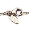 Chanel White Gold Enamel CC Pendant Necklace Secondhand
