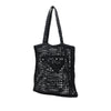 Prada Raffia Effect Crochet Embroidered Logo Tote Secondhand