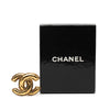 Chanel Gold Plated Quilted CC Brooch Secondhand