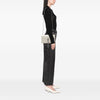Saint Laurent Medium Croc Embossed Leather Monogram Kate Tassel Crossbody Secondhand
