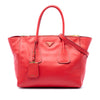 Prada Glace Calf Twin Pocket Double Handle Satchel Secondhand