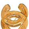 Secondhand Chanel CC Gold Plated Quilted Brooch