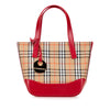 Burberry Haymarket Check Canvas Handbag Secondhand